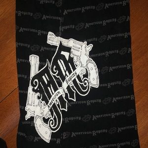 American Royalty black racerback tank